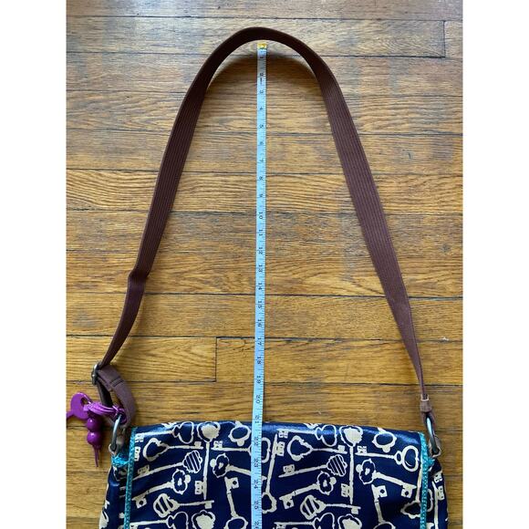 FOSSIL Key-Per Colorful Navy Messenger Bag - Picture 16 of 16